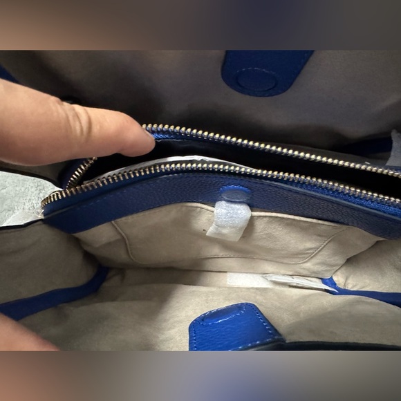 Kate Spade Blue and Cream Woven Shoulder Bag - Picture 3 of 6